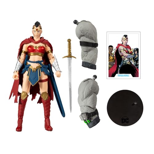 DC McFarlane Boneco Wonder Woman, Multicor