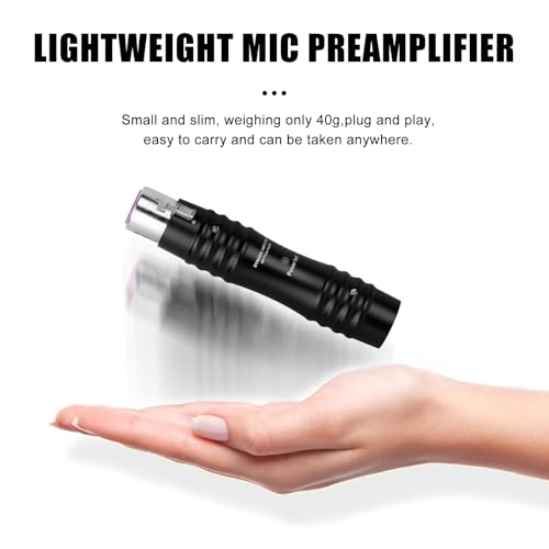 MIC BOOSTER P1 1 Kompakter dynamischer Mikrofonverstärker mit hochwertigem Vorverstärker +25DB (P1-ONE)