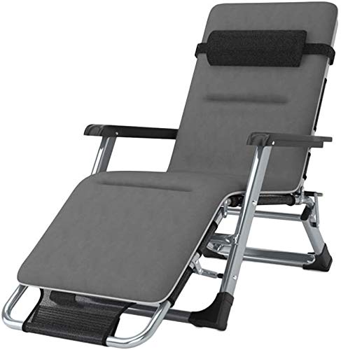 Chaise longue de terrasse inclinable 440 LB avec coussins portables