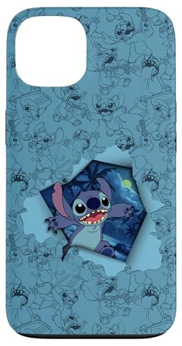 Installazione facile Disney Lilo & Stitch Tropical Breakout con angelo Custodia per iPhone 13