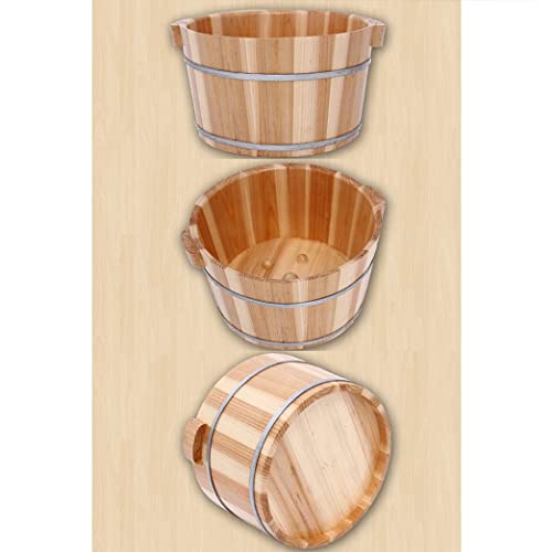 Barril de Spa para Pies de Madera Maciza con Áreas Acupresoras miniatura 3
