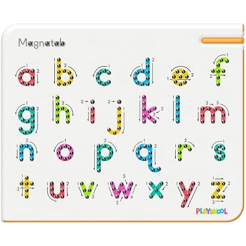 Playskool Magnatab — a to z Lowercase — Magnetic Board Toy Letter Tracing for Toddlers Learning and Sensory Drawing — for Kids Ages 3 and Up Cover