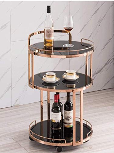 MYVVKIA Tragbarer Servierwagen für die Küche, mit Rädern, Wein- und...