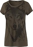  Fornarina Damen Tavel-Cotton T-Shirt, Grün (Army 31), 38 (Herstellergröße: M)