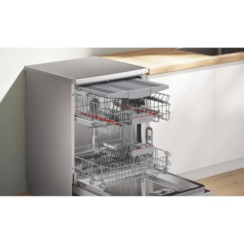 Image of Bosch Series 6 60 cm Free-Standing Dishwasher (SMS4HMB62T), Black, 15 Place Settings, Wi-Fi Enabled Home Connect, EcoSilence Drive