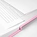 JOYEUX Blank Journal Notebook, A5, 160 Pages 100 Gsm Thick Sketch Books Hardcover Journal for Writing, 5.7 inches x 8 inches Notebooks for Work (Pink)