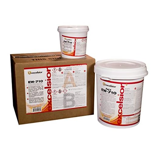 Excelsior EW-710 Epoxy Wet-Set Adhesives - Rubber, Vinyl, Quartz Flooring Adhesive 1 Gallon (120-150 SQFT of Coverage)