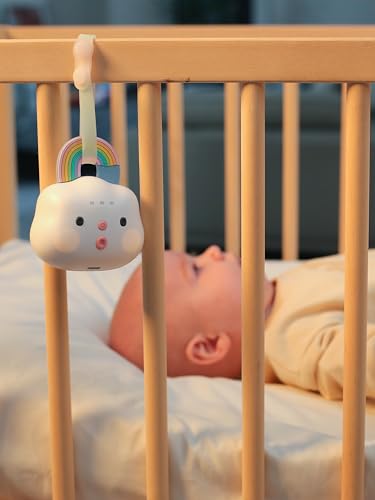 Smily Mia Portable Sound Machine for Babies |White Noise Machine Baby| Sleep Soother |14 Soothing Sounds | Shush | Travel | Registry Gift | Baby Shower | New Born Essentials, Attach to Stroller/Crib - Image 2