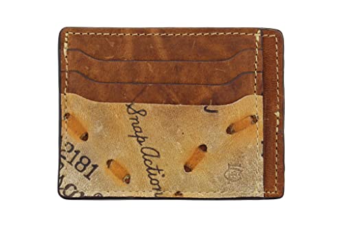 Fielders Choice Goods Front Pocket Minimalist Wallet With Id Window - Made Of Vintage Baseball Glove Leather - Fc Goods #TOP17