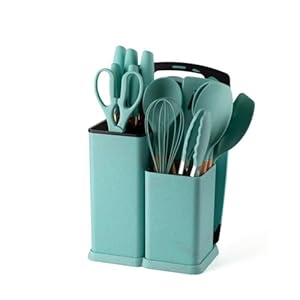 19 pcs Kitchen Utensils Set, Resistant Kitchen Utensils with Wooden Handles, Cooking Utensils Set, Kitchen Gadgets Tools Set, for Cookware and Baking, Home Kitchen Accessories