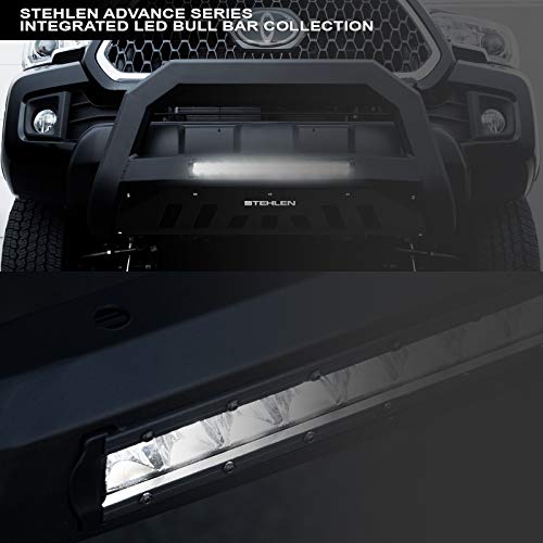 LED Bull Bar For 1994-2002 Dodge Ram 1500/2500/3500 – Matte Black Aluminum With Built-In Light Bar, Off-Road Brush Guard