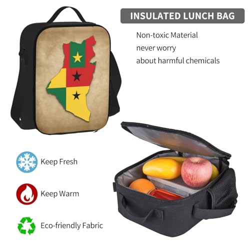 Togo Map With Staggered Colors Print 3-Piece Set Backpack, Lunch Bag And Pencil Case, For Travel, College, And Daily Use 7