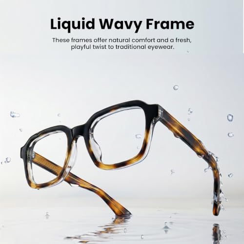 Cyxus Photochromic Glasses with Blue Light Blocking Liquid Wavy Frame 8388 | UV Protection,Eye Protection,Ideal for Screen Work Daily Wear — view 4