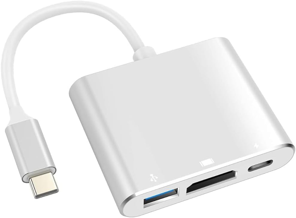 Adaptador USB-C para HDMI 4K Hub USB 3.0 Carregamento rápido Comp...
