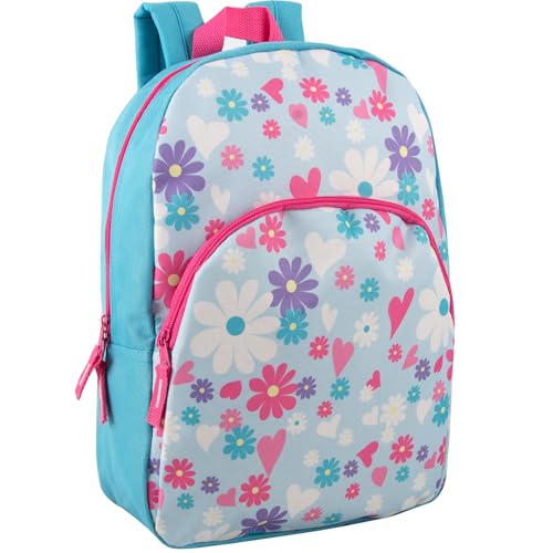 Trail maker Wholesale Kids Backpacks for Boys, Girls Bulk Backpacks 24 Pack with Fun Patterns, Adjustable Padded Straps