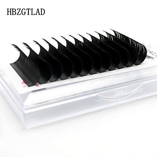 Miniatura 7 de HBZGTLAD Pestañas individuales de visón sintético UCDDD de 0.315-0.787 in para profesionales, extensión de pestañas de visón suave (0.003 in-D,