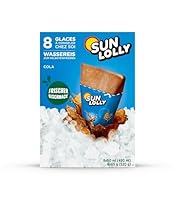 Sun Lolly Wassereis Cola 8 Stk | Mit Fruchtsaft | Zum Selbsteinfrieren | Ohne künstliche Aromen | Frei von Süßungsmittel | Laktosefrei | Glutenfrei | 8 x 60ml