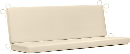 PARAMAISON 3 Seater Cook Rocking Cushion, Removable, Scratch-Resistant, with Ties, Indoor or Outdoor, 5 cm Padding, Universal | Beige 135 x 55 cm