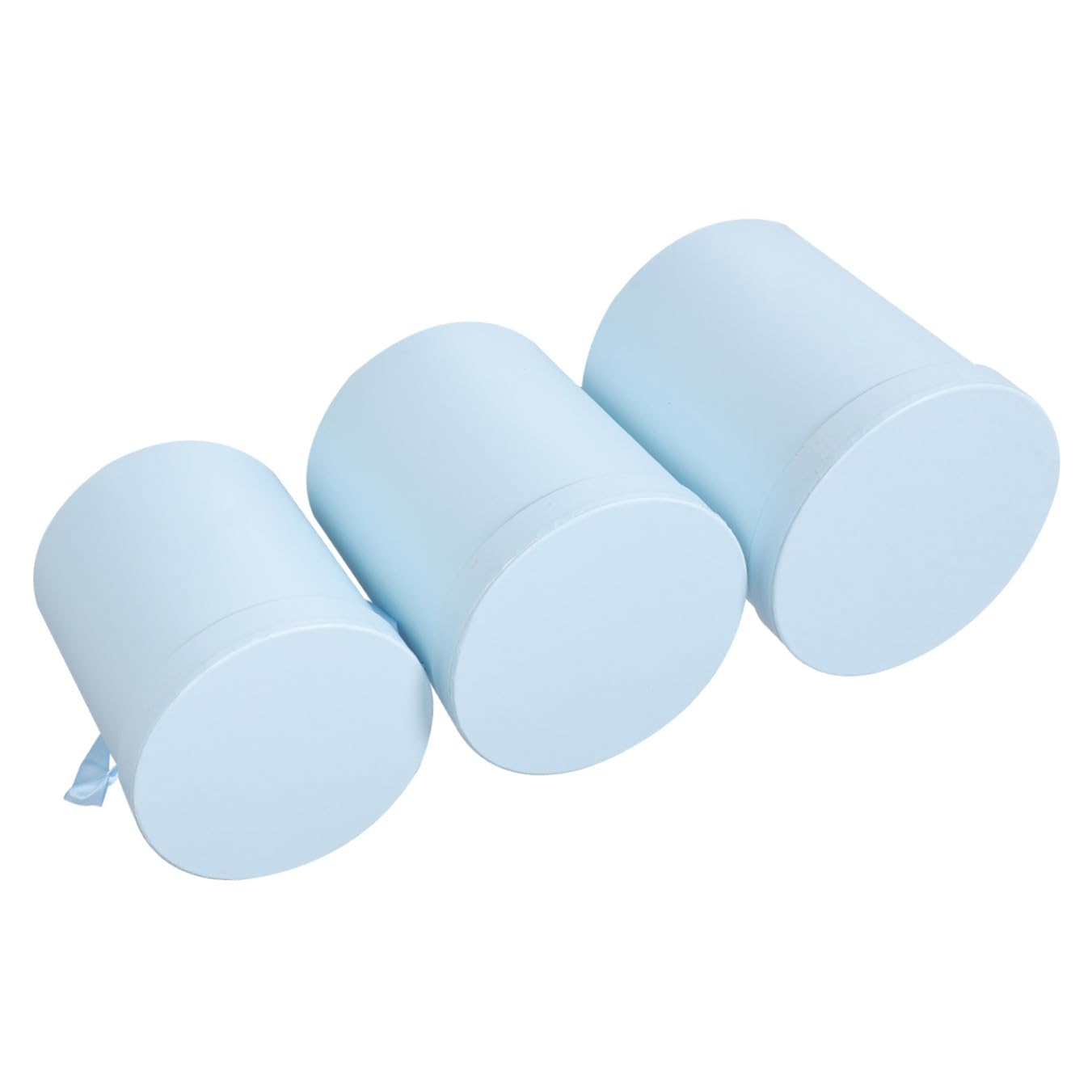 Set 3 Scatole Regalo Rotonde in Cartone per Fiori, Confezione da 3 Pezzi, Forma Cilindrica, Materiale Cartone, per Composizioni Floreali e Decorazioni in Negozi di Fiori