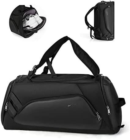 Sport Gym Bag Mens,Sport Duffel Bag with Shoes Compartment and Wet Pocket Travel Duffel Bag Lightweight Gym Bag for Men Women Waterproof Overnight Weekender Bag for Gym Sports Travel Swimming Vacation
