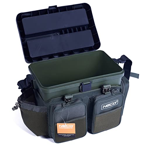 Sac à dos et siège de pêche NECO avec 4 boîtes à appâts