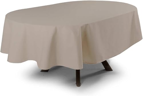 MyVorrei Nappe ovale anti-taches effet lin en polyester 1…