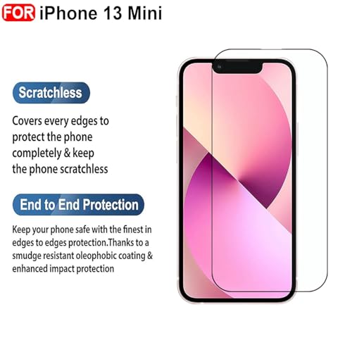 Image of Tempered Glass Screen Protector Compatible for iPhone 13 Mini [5.4 Inch] with Edge to Edge Coverage - Case Friendly, Anti-scratch [Pack of 1]