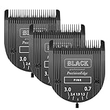 Audoc Adjustable 5 in 1 Blades Dog Grooming Blades Compatible with Wahl Animal Clipper Arco, Bravura, Chromado, Creativa, Figura, and Motion Pet, Dog, and Horse (BLACK/3PC)