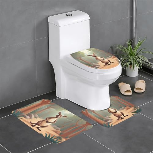 Alfombrillas de baño para tocador y zonas infantiles de zoo 2