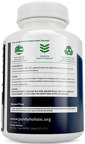 Magnesium Taurate 400Mg + Magnesium Glycinate 400Mg - High Absorption & Highly Bioavailable - Vegan Bundle - 270 + 270 Tablets #TOP2