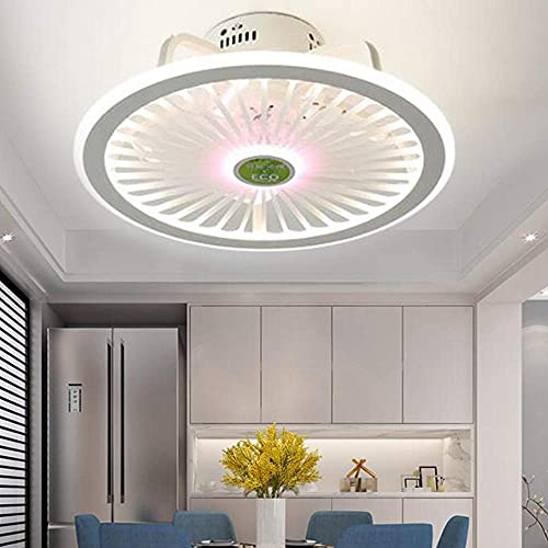 Ventiladores de techo con iluminación lámpara de techo led Led Costeo de ventilador silencioso Luz de lámpara Ajustable 3 Velocidad de viento con sala de estar de control remoto Sala de estar de niños
