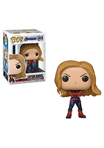 Funko Pop! Bobble: Marvel Avengers Endgame: Captain Marvel - Figura de Vinilo Coleccionable - Idea de Regalo- Mercancia Oficial - Juguetes para Niños y Adultos - Movies Fans
