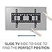 SANUS Universal 3-Stud Tilting TV Wall Mount for 50