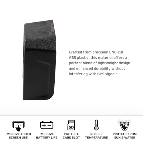 Image of BerleyPro Garmin Fish Finder Visor - Sun Cover & Glare Reduction - Fits Echomap UHD /UHD2 /Ultra, GPSMAP, Striker, Echomap Chirp & More - CNC Machined ASA Plastic