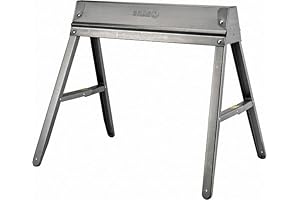 Folding Steel Sawhorse: Sturdy Space-Saving Design That Can Be Carried Anywhere