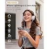 Lightning to 3.5mm Headphone Jack Adapter [Apple MFi Certified] Hi-Fi Stereo Sound, Full Function Control, Compatible with iPhone 14/13/12/11/X/8 & More for Music, Calls & Car AUX White 3Pack