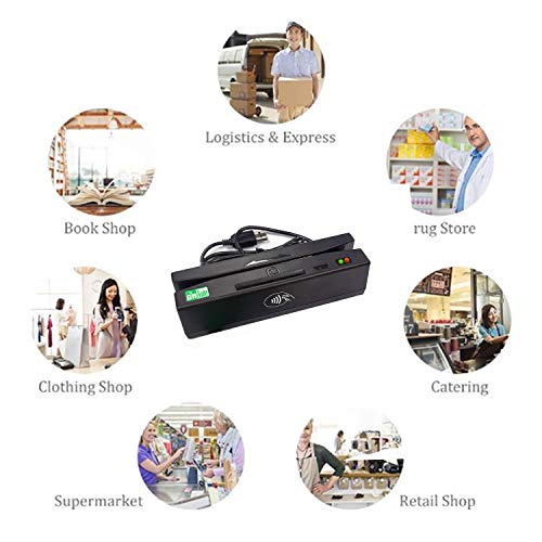 SZiTW Reader USB PCSC 4 in 1 Magnetic Card Reader EMV chip/NFC/PSAM Card Reader Writer only for APDU Command Professional Person - Thumbnail 6