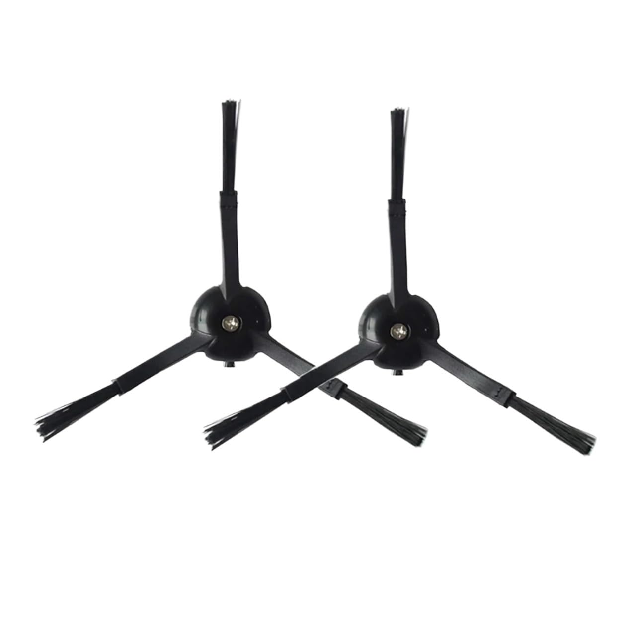 Robot Vacuum Side Brush,Compatible for Xiaomi, Compatible for Roborock，S50 S51 S55 S5 S6 1S Parts(3-Armed Black 2pcs)