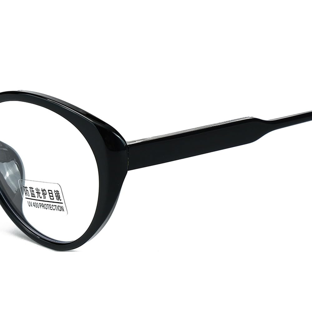 modne okulary damskie męskie okulary blokujące owalne unisex octan czarne przezroczyste prezenty męskie