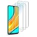 Produktbild WuGlrz [3 Stück Schutzfolie für Xiaomi Redmi 9/Redmi 9A/Redmi 9C, [9H Härte] [Blasenfrei] HD Transparent Anti-Kratzen Panzerglas