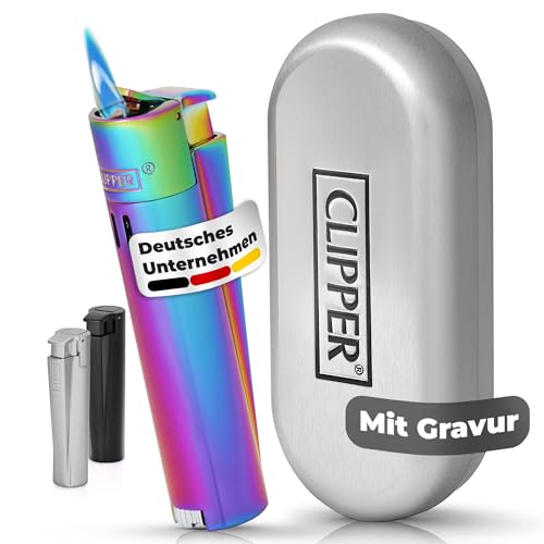 Clipper Feuerzeug mit Gravur | Personalisierbares Jetflammen-Gasfeuerzeug aus Metall | Geschenk für Männer | Graviertes Feuerzeug mit Namen | Personalisiertes Männergeschenk (ICY) Clipper Feuerzeug mit Gravur | Personalisierbares Jetflammen-Gasfeuerzeug aus Metall | Geschenk für Männer | Graviertes Feuerzeug mit Namen | Personalisiertes Männergeschenk (ICY)