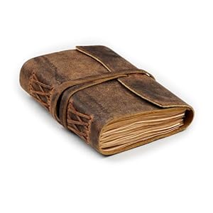 Leather Bound Journal – Rustic Brown, 7″X5″, 220 Pages – Vintage Blank Paper Diary for Writing, Drawing, Sketchbook, and Travel Notebook – Ideal for Women and Men