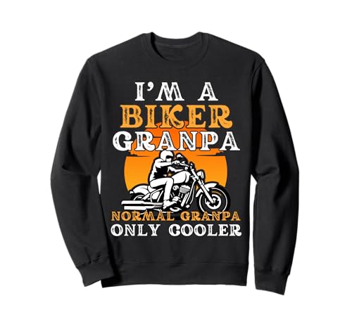 Biker Grandpa For Men Funny Motorcycle Father's Day Rider Sudadera