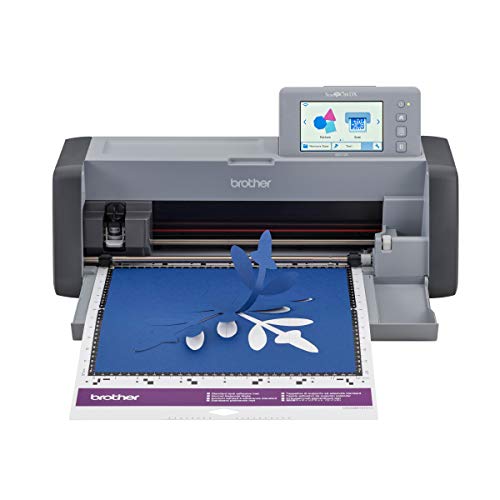 Brother Scanncut Sdx125Egy Electronic Diy Cutting Machine, Grey & Scanncut Dx Thin Fabric Auto Blade Holder Cadxhldq1, Use For Projects Including Quilting Pieces, Sewing Patterns And Appliqués #TOP2