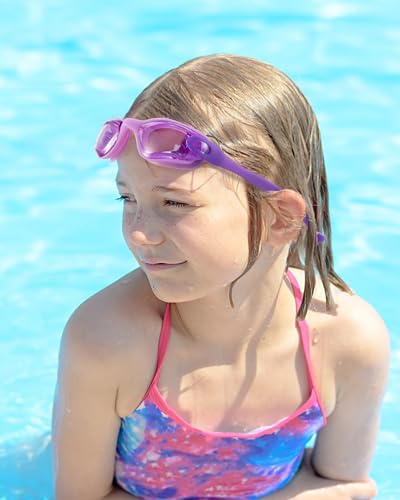 Image of Aegend Kids Swim Goggles, Pack of 2 Swimming Goggles for Children Boys & Girls Age 3-14