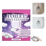 12Pcs Toilet Cleaner Tablets,Toilet Cleaner,Heavy Duty Toilets Bowl Cleaners,Strong Limescale Remover,Deep Clean Foaming Effervescent Tablets,Touch Free Foaming Cleaners and Fresheners
