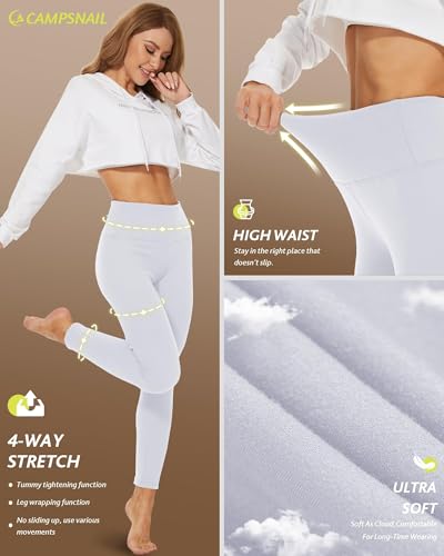 Image of CAMPSNAIL Fleece Lined Leggings Women - Thick Winter Thermal Warm Pants