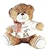 Peluche Nounours avec un Tee shirt Chouette avec son bonnet Personnalisable avec un Prénom Exemple Pauline