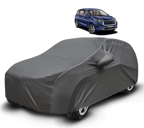 Image of Auto Hub Waterproof Car Cover Compatible with Rumion with Mirror Pockets and Soft Cotton Lining,Waterproof Rumion Car Cover, Grey