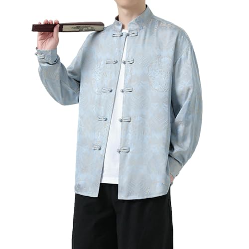 Chemise manches longues homme au design grenouille rétro finitions haut de gamme